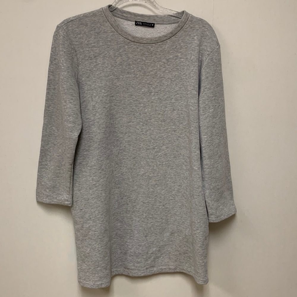 Zara Lightweight Sweatshirt Dress • Sz S